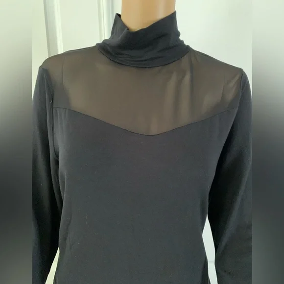 By Anthropologie Sheer Turtleneck Top - Picture 9 of 16